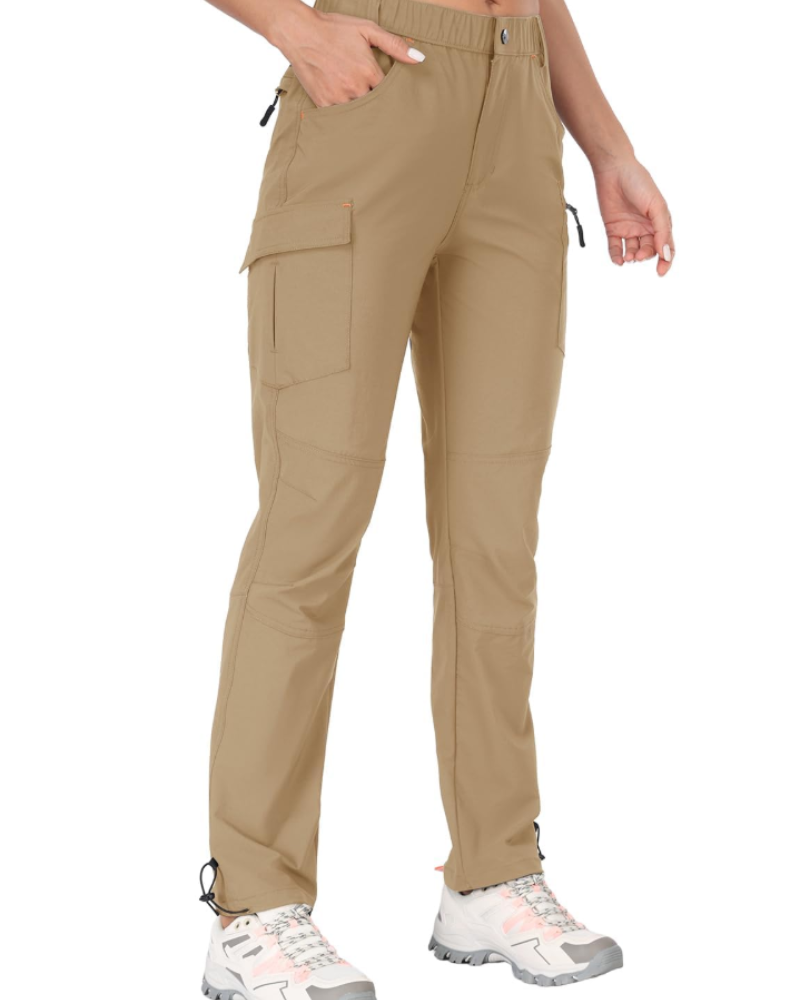 Solene Pantalon Randonnée Femme – Léger, Stretch 4D, Séchage Rapide, UPF 50 & Poches Zippées