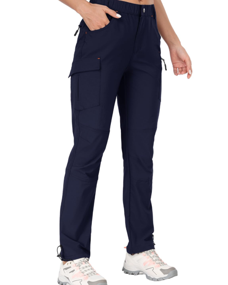 Solene Pantalon Randonnée Femme – Léger, Stretch 4D, Séchage Rapide, UPF 50 & Poches Zippées