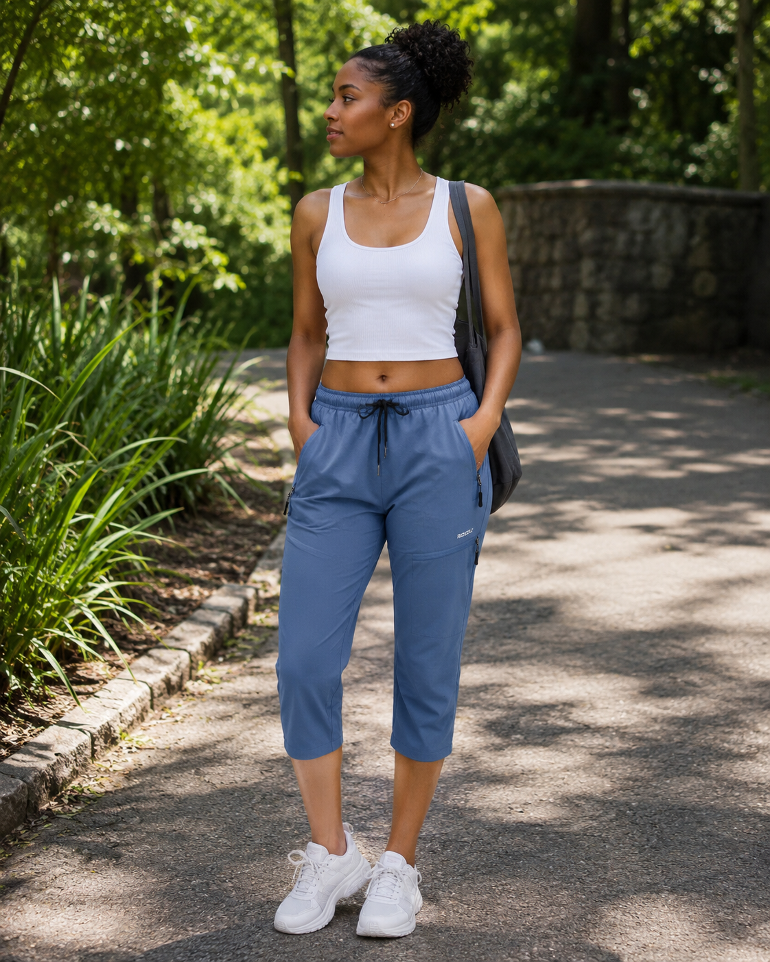 Émilie Pantalon Randonnée Femme – Léger, Déperlant, Séchage Rapide, UPF 50+ & Poches Zippées