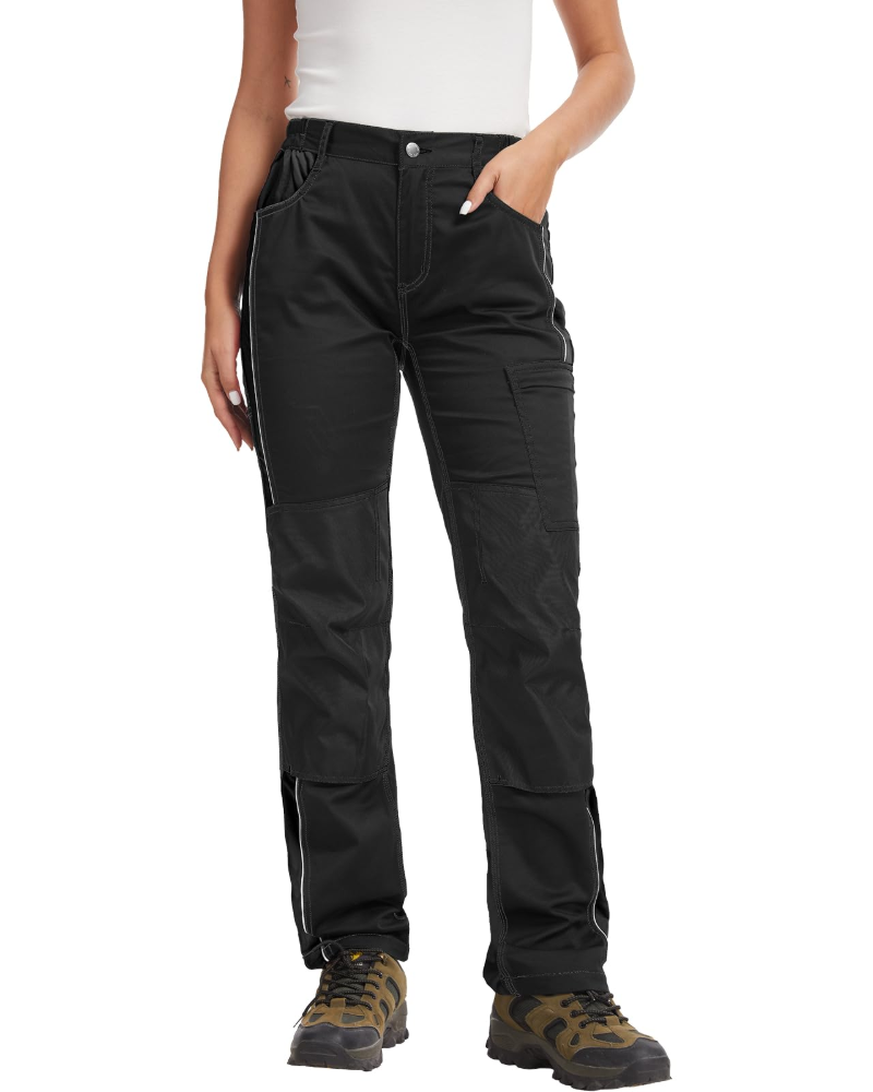 Victoria Pantalon de Travail Femme – Multipoches, Stretch, Respirant & Détails Réfléchissants