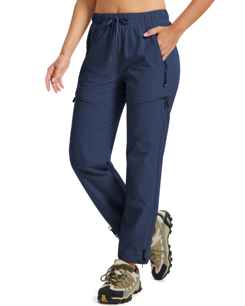 Manon Pantalon Randonnée Femme – Déperlant, UPF 50+, Stretch & 5 Poches Zippées