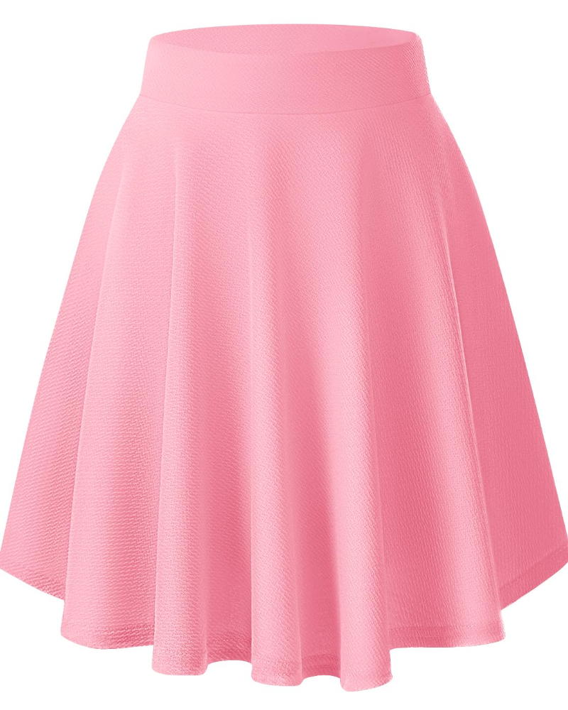 Ottilie Jupe Midi Femme – Taille Élastique, Coupe Évasée, Plissée & Fluide