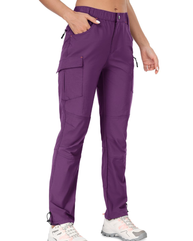 Solene Pantalon Randonnée Femme – Léger, Stretch 4D, Séchage Rapide, UPF 50 & Poches Zippées
