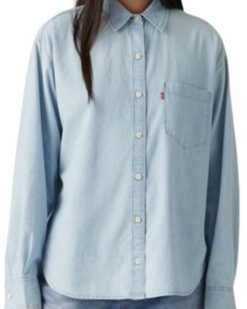 Ottilie Chemise Femme Harlie Boyfriend – Coupe Ample, Boutonnée & Poche Poitrine