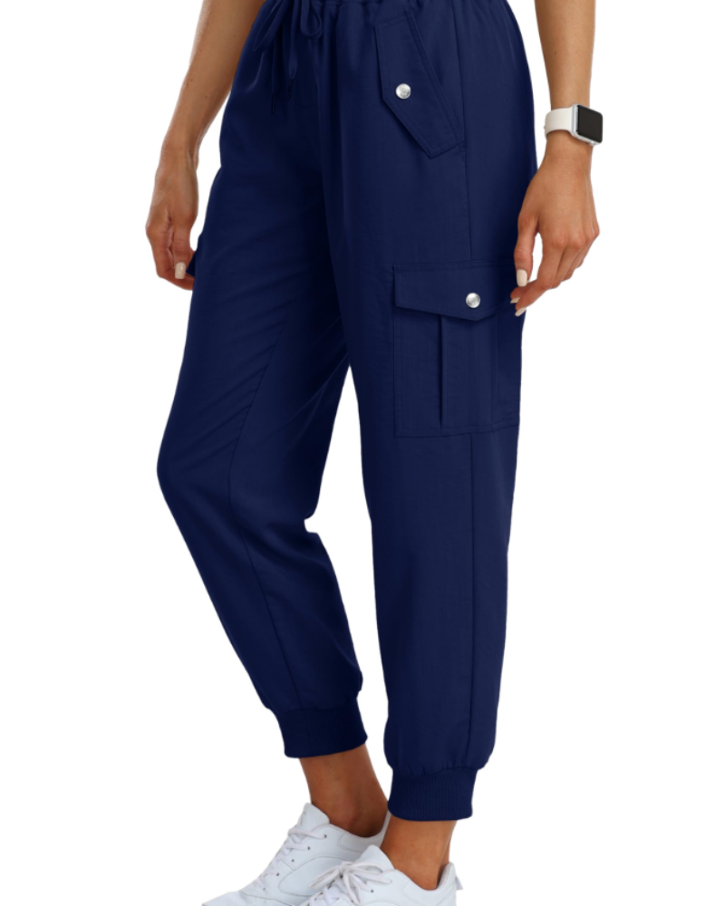 Apolline Pantalon Cargo Femme – Léger, Respirant, Taille Élastique & 6 Poches