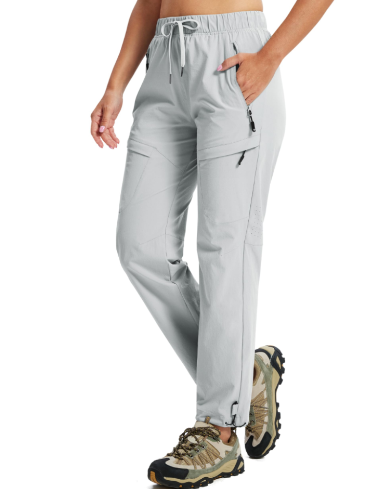 Manon Pantalon Randonnée Femme – Déperlant, UPF 50+, Stretch & 5 Poches Zippées